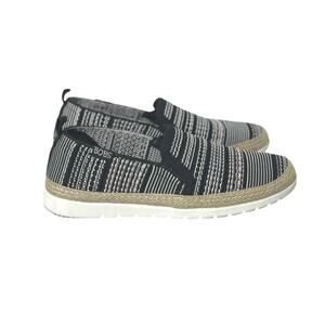 Skechers Bobs Women’s Size 7 Flexpadrille So Chic Slip On Canvas Shoes Black